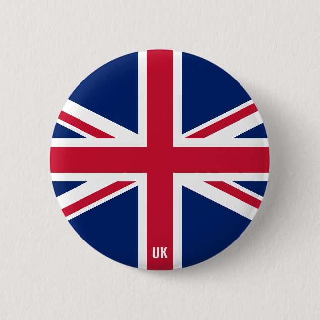 United Kingdom Flag Charming Patriotic 6 Cm Round Badge (Front)