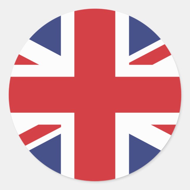 United Kingdom Flag Classic Round Sticker (Front)
