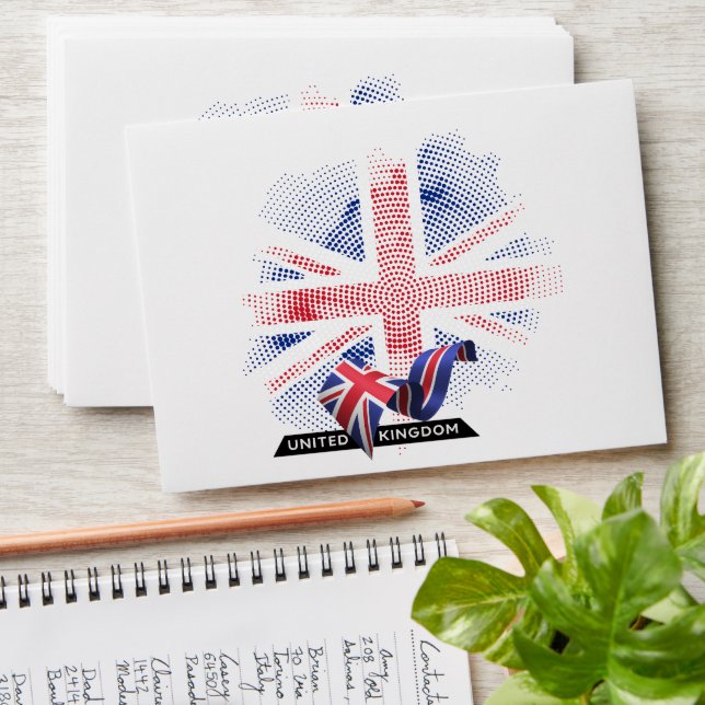 United Kingdom Flag Envelope (Stacked)