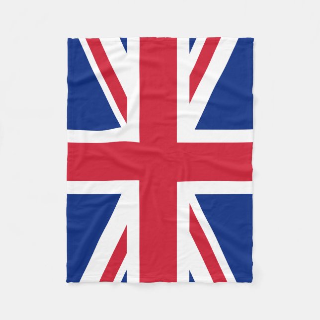 United Kingdom flag Fleece Blanket (Front)