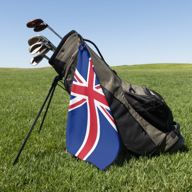 United Kingdom flag Golf Towel (Green)