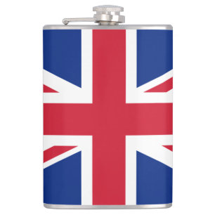 United Kingdom flag Hip Flask