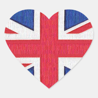 United Kingdom Flag - I love the U.K. Heart Sticker