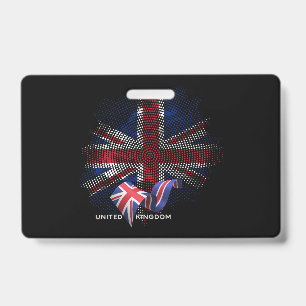 United Kingdom Flag ID Badge