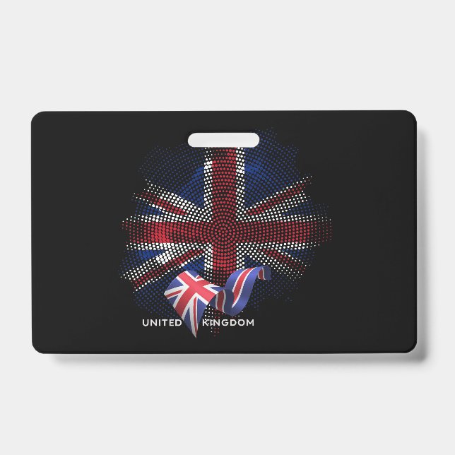 United Kingdom Flag ID Badge (Front)