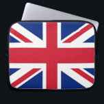 United Kingdom Flag Laptop Sleeve<br><div class="desc">Protect your tech in style with our exclusive laptop sleeve featuring the flag of the United Kingdom! Crafted with meticulous attention to detail, this laptop sleeve is more than just a protective case; it’s a celebration of the United Kingdom’s rich heritage and cultural pride. The elegant design prominently displays the...</div>