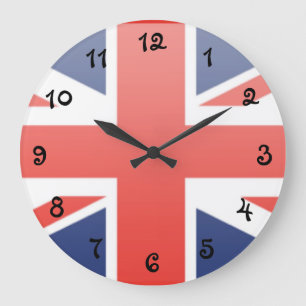 United Kingdom Flag Large Clock