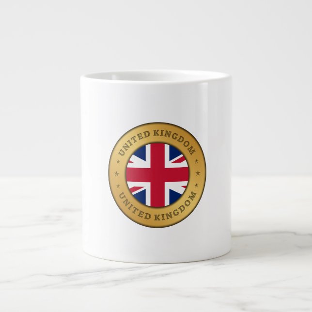 United Kingdom Flag Large Coffee Mug (Front)