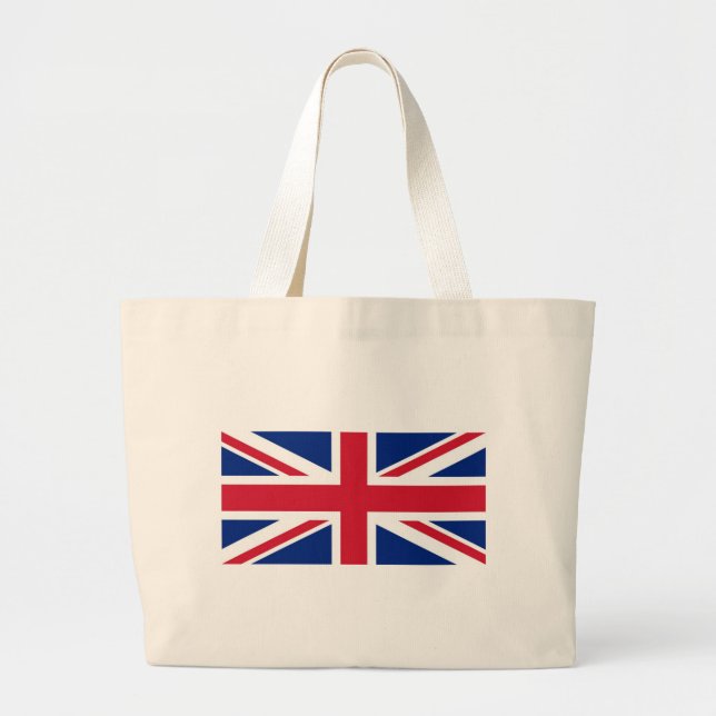 United Kingdom Flag Large Tote Bag (Front)