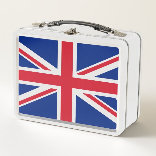 United Kingdom flag Metal Lunch Box (Front)