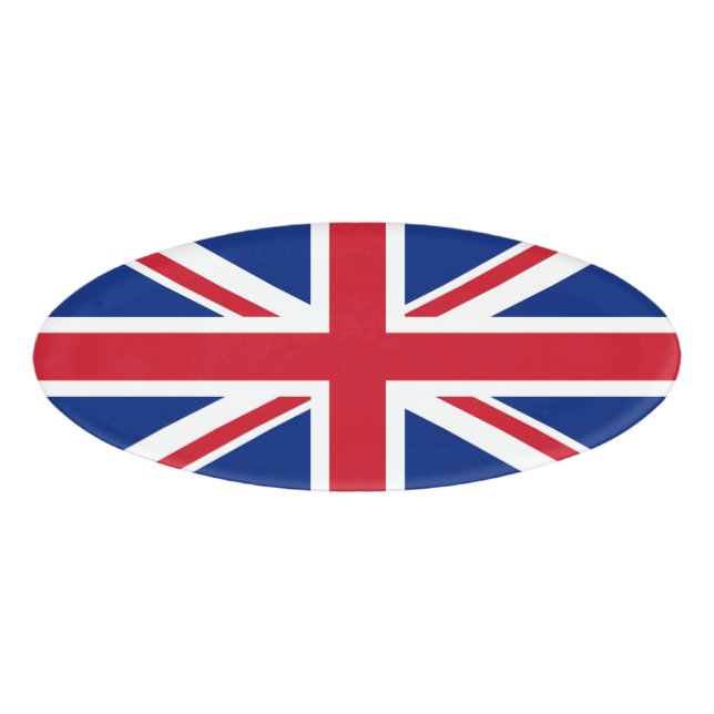 United Kingdom flag Name Tag (Front)