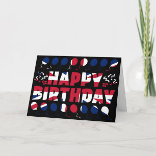United Kingdom Flag Patriotic Birthday Card