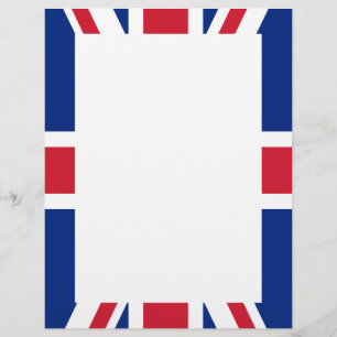 United Kingdom flag Personalized Letterhead