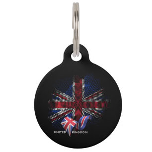United Kingdom Flag Pet Tag
