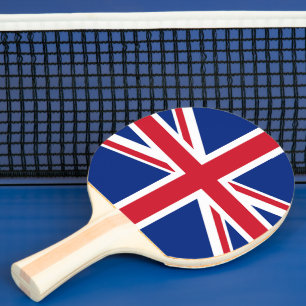 United Kingdom flag Ping Pong Paddle