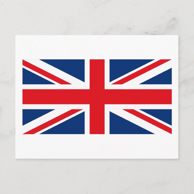 United Kingdom Flag Postcard (Front)