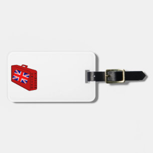 United Kingdom Flag Red Luggage Tag