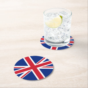 United Kingdom flag Round Paper Coaster