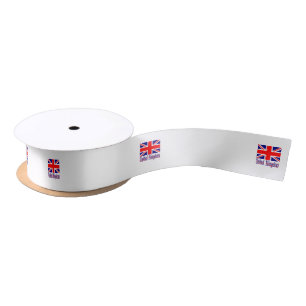 United Kingdom Flag  Satin Ribbon