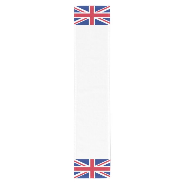 United Kingdom flag Short Table Runner (Front)