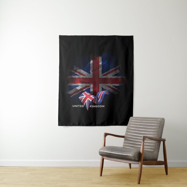United Kingdom Flag Tapestry (In Situ)