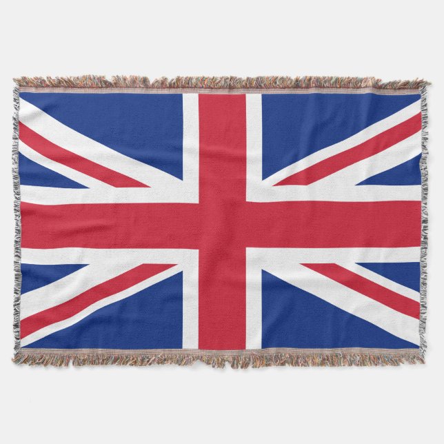 United Kingdom flag Throw Blanket (Front)