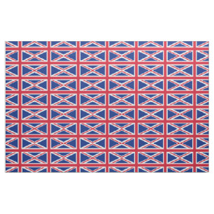 United Kingdom flag Union Jack pattern Fabric