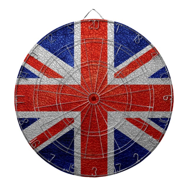 United Kingdom Flag Vintage Dartboard (Front)