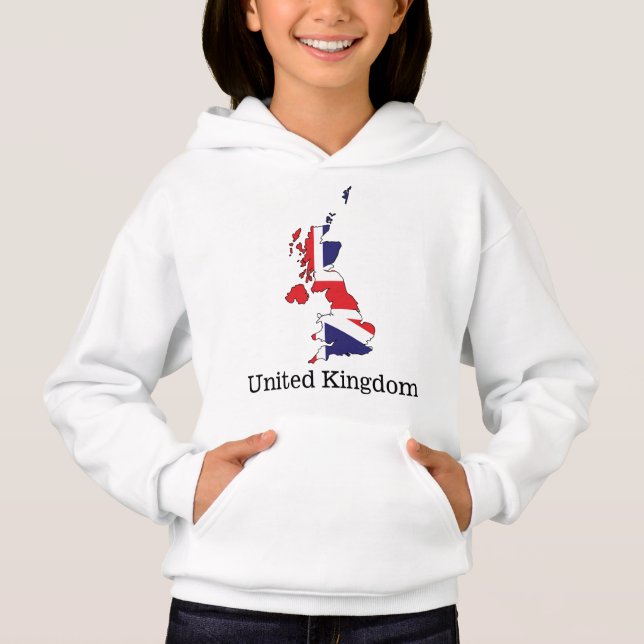 United Kingdom Flag Within Map Design - Souvenirs (Front)
