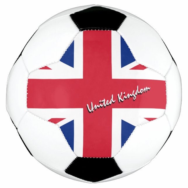 United Kingdom Football & British Flag / Sports Soccer Ball (Front)