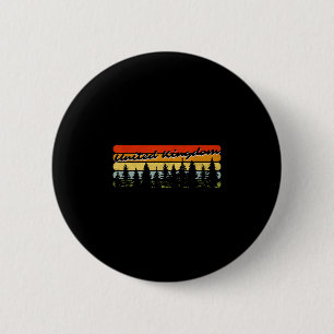 United Kingdom Forest Sunset Trees Cabin Vacation  6 Cm Round Badge