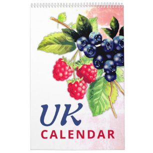 United Kingdom   Fruits and Veggies 2026 Wall Calendar