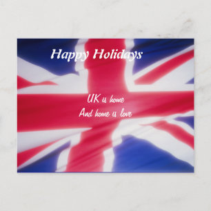 United kingdom happy holidays postcards