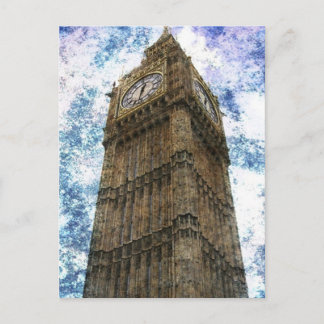 United kingdom houses of parliament London Big Ben Postcard