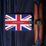 United Kingdom Luggage Tags, patriots British Flag Tag<br><div class="desc">Luggage Tag: British Flag & United Kingdom holiday suitcase,  luggage tags - love my country,  travel,  national patriots / sports fans</div>