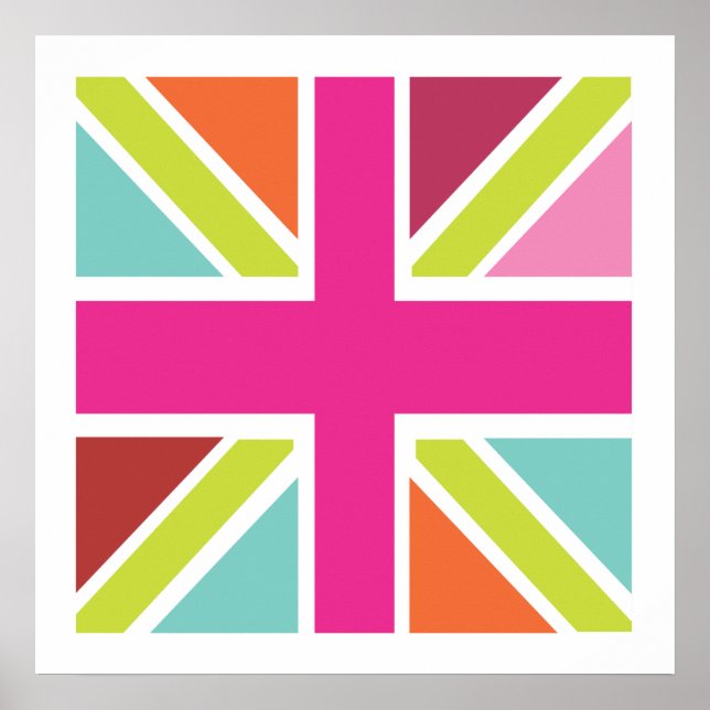United Kingdom multi colour flag print (Front)
