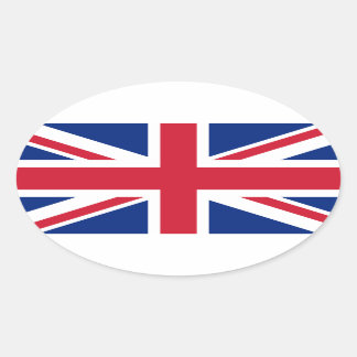 United Kingdom National Flag Oval Sticker