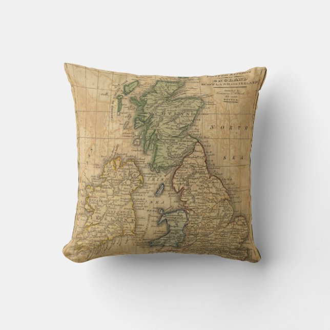 United Kingdom of England, Scotland and Ireland Cushion (Front)