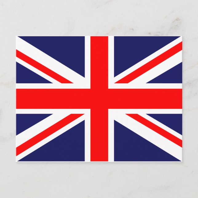 United Kingdom of Great Britain Union Jack Flag Postcard (Front)