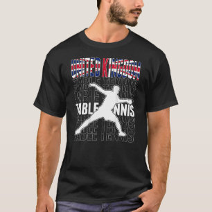 United Kingdom Ping Pong UK Table Tennis Support T-Shirt