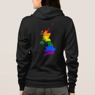 United Kingdom pride map  Hoodie