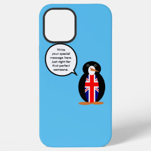 United Kingdom Talking Ms. Penguin Personalised iPhone 12 Pro Max Case