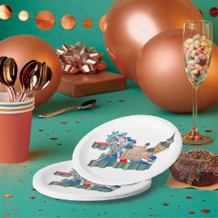 United Kingdom Travel Paper Plates