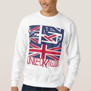 United Kingdom UK flag BY MASANSER PIXELAT Sweatshirt