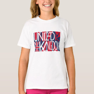 United Kingdom UK flag BY MASANSER PIXELAT T-Shirt