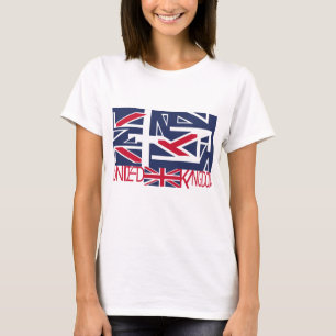 United Kingdom UK flag BY MASANSER PIXELAT T-Shirt