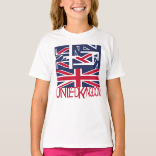 United Kingdom UK flag BY MASANSER PIXELAT T-Shirt