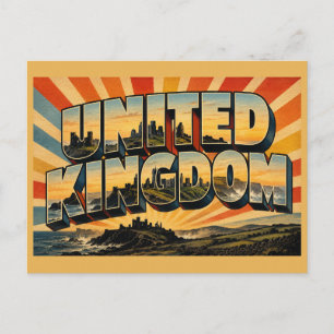 United Kingdom UK Vintage Travel Art Postcard