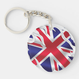 United Kingdom Under The Skin Flag Key Ring