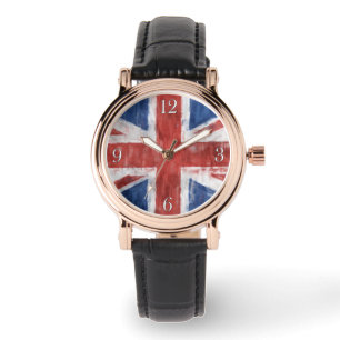 United Kingdom Union Flag Patriotic Wristwatch